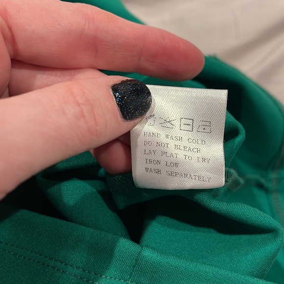 NWT superdown Tegan Wrap Mini Dress in Kelly Green - Picture 8 of 11